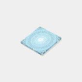 Post-it® Angel bleu turquoise tourbillon motif (Incliné)
