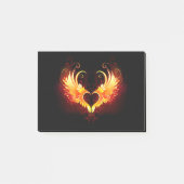 Post-it® Angel Fire Heart with Wings (Devant)