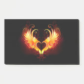 Post-it® Angel Fire Heart with Wings (Devant)