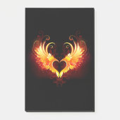 Post-it® Angel Fire Heart with Wings (Devant)