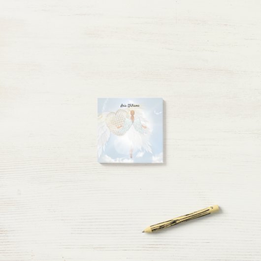 Post-it® Angel Heart Notes (Sur un bureau)