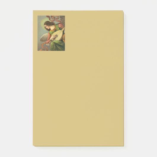 Post-it® Angel Painting With Mandolin (Devant)