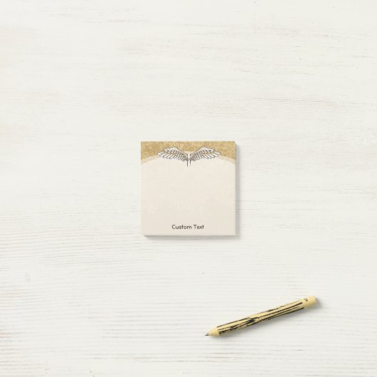 Post-it® Angel Wings Beige (Sur un bureau)