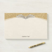 Post-it® Angel Wings Beige (Sur un bureau)