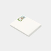 Post-it® Anges Mignons Avec Croix Et Fleurs (Incliné)