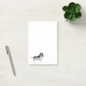 Post-it® Anglais Cocker Spaniel Design En Noir Et Blanc (Bureau)