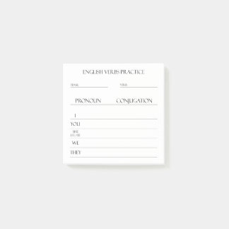 Post-it® Anglais | Pratique de conciliation Verbes