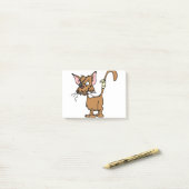 Post-it® Animal de chat blessé Blessé combat Patch Animaux (Sur un bureau)