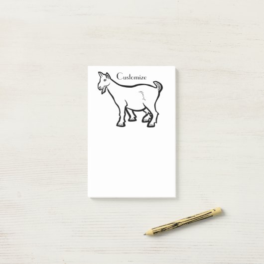 Post-it® Animal de chèvre Thunder_Cove (Sur un bureau)