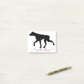 Post-it® Animal de compagnie de silhouette de chien (Sur un bureau)