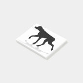 Post-it® Animal de compagnie de silhouette de chien (Incliné)