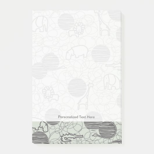 Post-it® animaux 1 de safari (Devant)