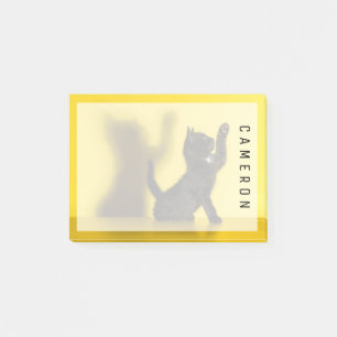Post-it® Animaux de bébés cutest Black Cat Jouer