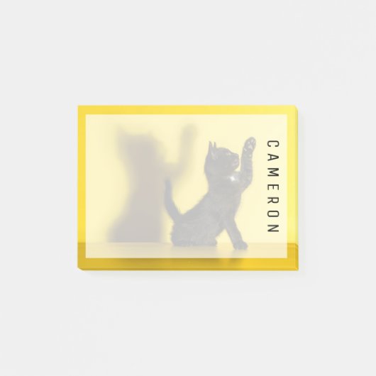 Post-it® Animaux de bébés cutest | Black Cat Jouer (Devant)