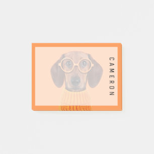 Post-it® Animaux de bébés cutest Chandail orange Dachshun
