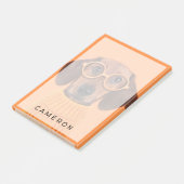 Post-it® Animaux de bébés cutest | Chandail orange Dachshun (Incliné)