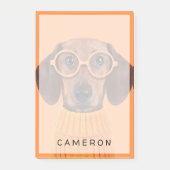 Post-it® Animaux de bébés cutest | Chandail orange Dachshun (Devant)