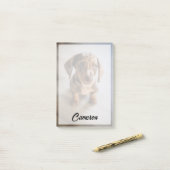 Post-it® Animaux de bébés cutest | Chiot Brown (Sur un bureau)