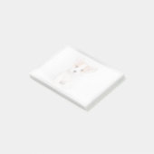 Post-it® Animaux de bébés cutest | Chiot de Corgi blanc (Incliné)