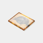 Post-it® Animaux de bébés cutest | Chiot noir espagnol (Incliné)