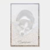 Post-it® Animaux de bébés cutest | Corgi Chiot sur Shag Rug (Devant)