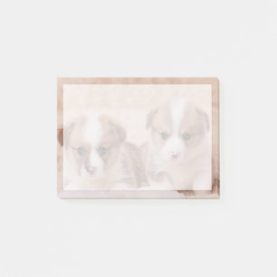 Post-it® Animaux de bébés cutest Deux Marionnettes Corgi