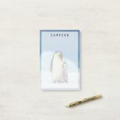 Post-it® Animaux de bébés cutest | Empereur Penguin Chick (Sur un bureau)
