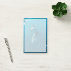 Post-it® Animaux de bébés cutest Famille de dauphins