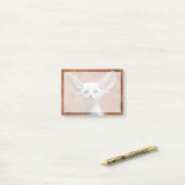 Post-it® Animaux de bébés cutest | Fennec Fox Pup (Sur un bureau)