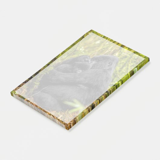 Post-it® Animaux de bébés cutest | Gorilla & bébé (Incliné)