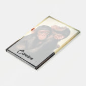 Post-it® Animaux de bébés cutest | Hug de chimpanzé (Incliné)