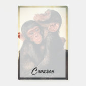 Post-it® Animaux de bébés cutest | Hug de chimpanzé (Devant)