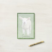 Post-it® Animaux de bébés cutest | Lil Lamb (Sur un bureau)