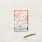 Post-it® Animaux de bébés cutest | Miniature Pinscher (Sur un bureau)