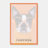 Post-it® Animaux de bébés cutest | Orange Boston Terrier (Devant)
