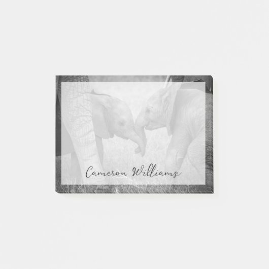 Post-it® Animaux de bébés cutest | Salutation des éléphants (Devant)