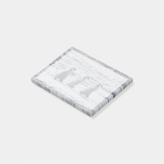 Post-it® Animaux de bébés cutest | Trois Épouses Penguin Em (Incliné)