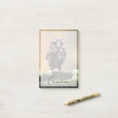 Post-it® Animaux de bébés cutest | Un hibou-bébé (Sur un bureau)