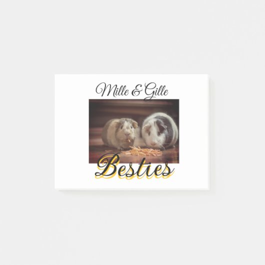Post-it® Animaux de compagnie amis besties ajouter nom anim (Devant)