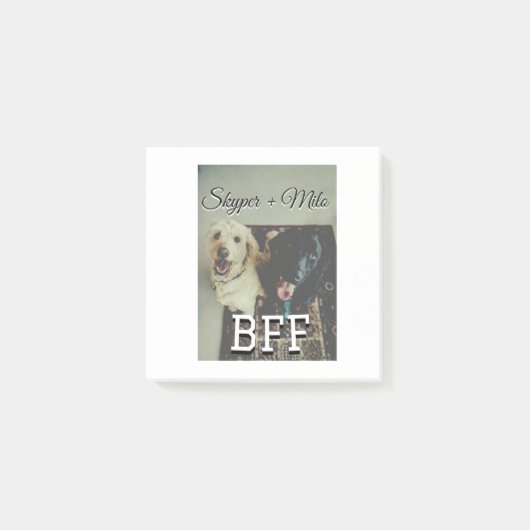 Post-it® Animaux de compagnie amis besties ajouter nom anim (Devant)