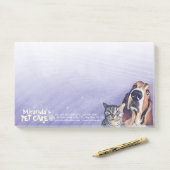 Post-it® Animaux de compagnie assis Bain Salon Grooming Foo (Sur un bureau)