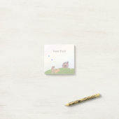 Post-it® Animaux de ferme mignons Enfants Cheval arc-en-cie (Sur un bureau)