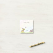 Post-it® Animaux de ferme modernes Chien Arc-en-ciel Enfant (Sur un bureau)