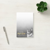 Post-it® Animaux domestiques assis Peinture à l'huile de ch (Bureau)