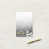 Post-it® Animaux domestiques assis Peinture à l'huile de ch (Sur un bureau)