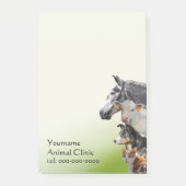 Post-it® Animaux mélangés vétérinaires (Devant)