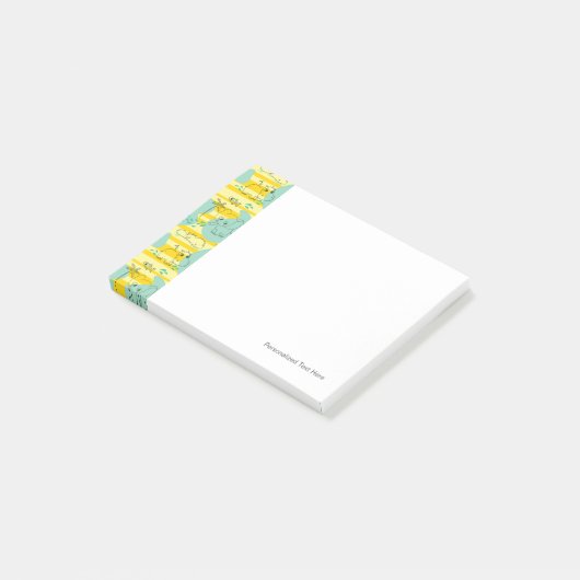 Post-it® Animaux mignons jouant avec de l'eau 2 (Incliné)