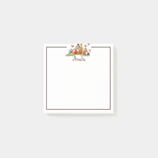 Post-it® Animaux personnalisés pour enfants  (Devant)