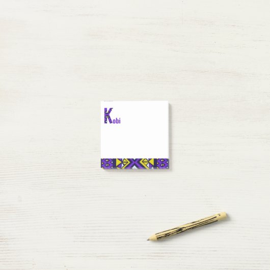 Post-it® Ankara tissu design post il note (Sur un bureau)