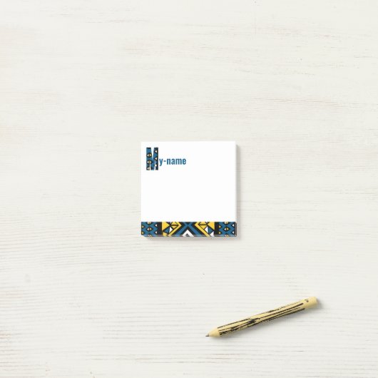 Post-it® Ankara tissu design post il note (Sur un bureau)